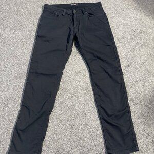 Du/er Mens No Sweat Pant Slim 34x30 Black